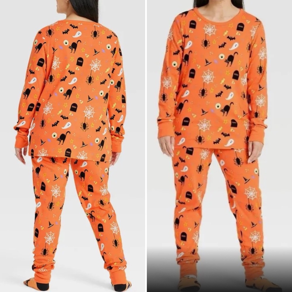 Hyde & Eek-Halloween-2-Piece Cotton Knit Pajama Set-Sz 4X